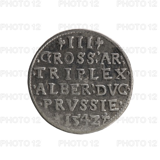 Obverse: Male bust in armour in profile turned to the right; short hair, long beard with sideburns.