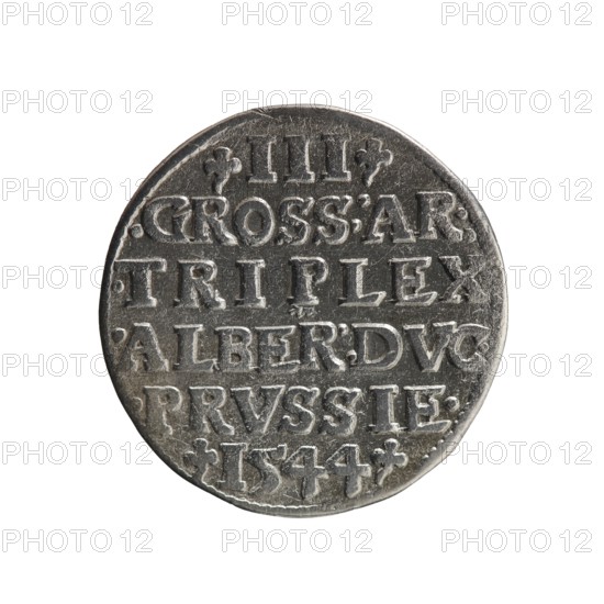 Trojak; Schilling, Maciej mintmaster; Decjusz, Jost Ludwik fl. 1528–1535 co-creator. Obverse: male