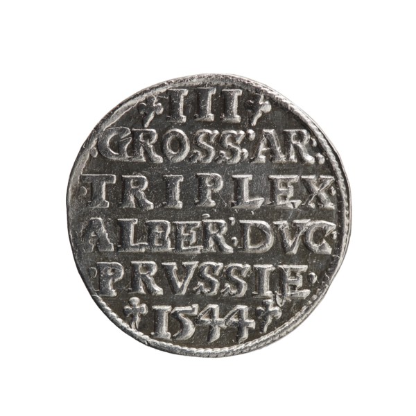 Trojak; Schilling, Maciej mintmaster; Decjusz, Jost Ludwik fl. 1528–1535 co-creator. Obverse: male