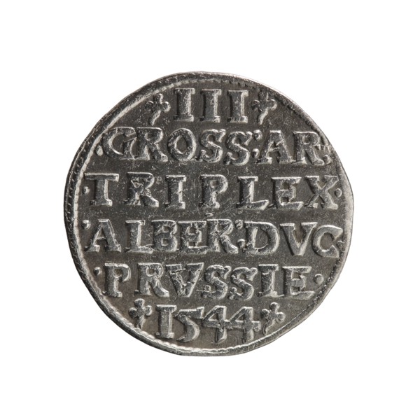 Trojak coin by Maciej Schilling mintmaster and co-creator Jost Ludwik Decjusz fl. 1528–1535;