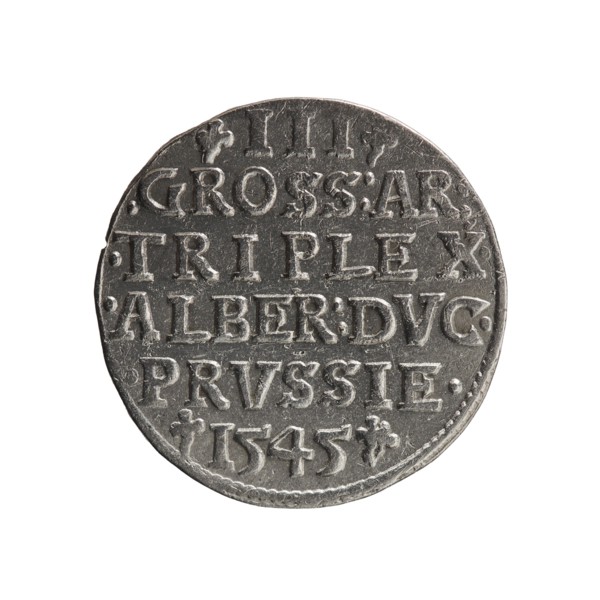 trojak; maker: Schilling, Maciej mintmaster; co-creator: Decjusz, Jost Ludwik fl. 1528–1535, mint