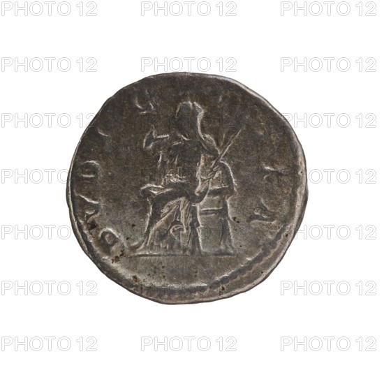 Denarius, Elagabalus 204–222; Roman emperor 218–222. Obverse: IVLIA MAESA AVG — Draped bust of