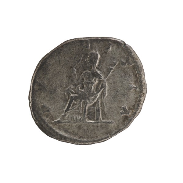 Denarius, Elagabalus Roman emperor 218–222. Obv.: IVLIA MAESA AVG — Draped bust of Julia Maesa