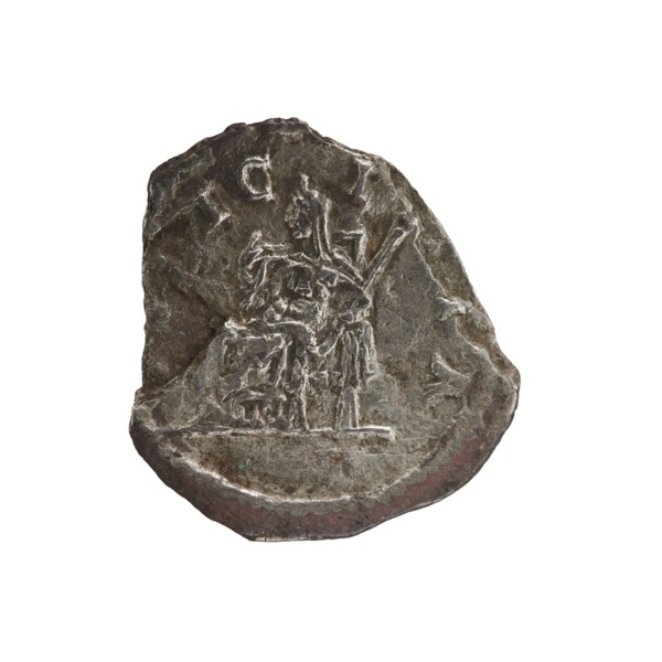Denarius of Elagabalus 204–222; Roman emperor 218–222. Obverse: IVLIAMAESAAVG — Draped bust of