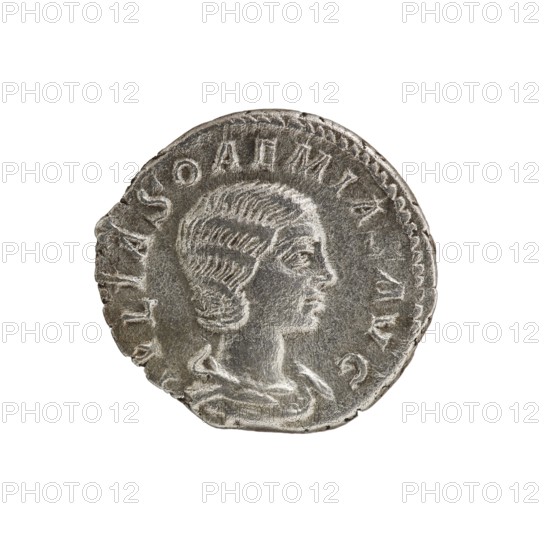 Denarius, Elagabalus 204–222; Roman emperor 218–222 issuer; Julia Soaemias 180–222; Augusta