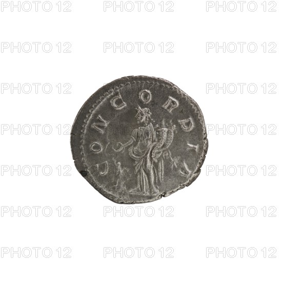 Denarius of Elagabalus reigned 218–222 CE. Obverse: IVLIAAQVILIASEVERAAVG — draped bust of Aquilia