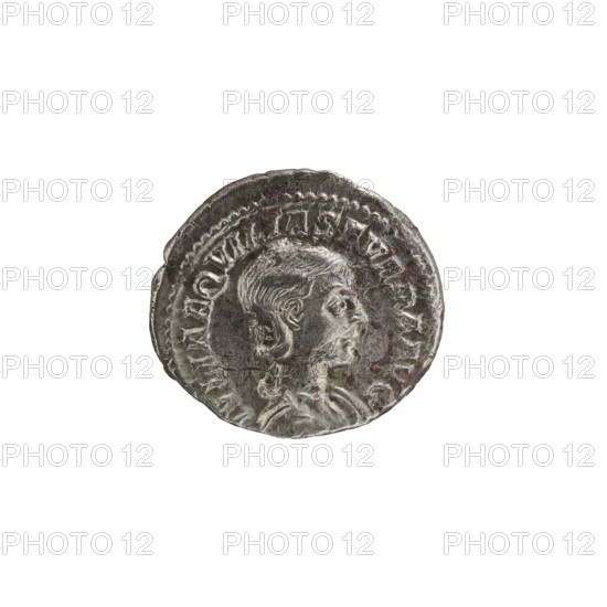 Denarius, Elagabalus 204–222; Roman emperor 218–222. Issuer: Aquilia Severa fl. 220–222; Roman