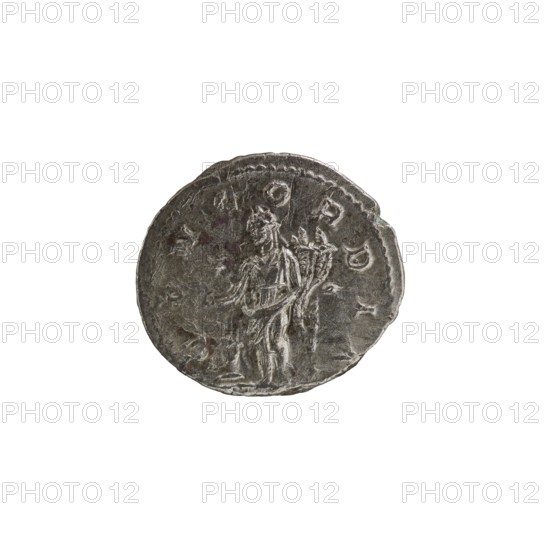 Denarius, Elagabalus 204–222; Roman emperor 218–222. Issuer: Aquilia Severa fl. 220–222; Roman