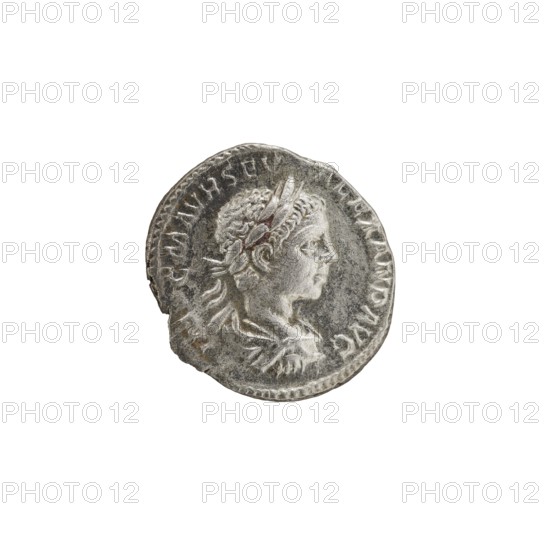 Denarius, Alexander Severus Roman emperor; 222–235 — iconography: Roman deities, Jupiter. Obverse: