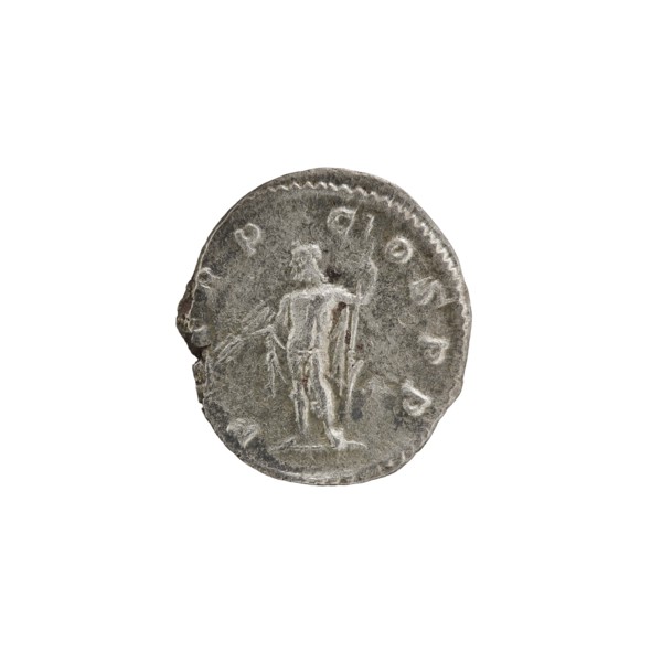 Denarius, Alexander Severus Roman emperor; 222–235 — iconography: Roman deities, Jupiter. Obv.: