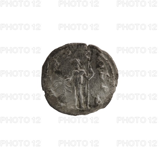 Denarius depicting Jupiter; Roman deities. Obverse: Bust of Alexander Severus emperor 222–235 with