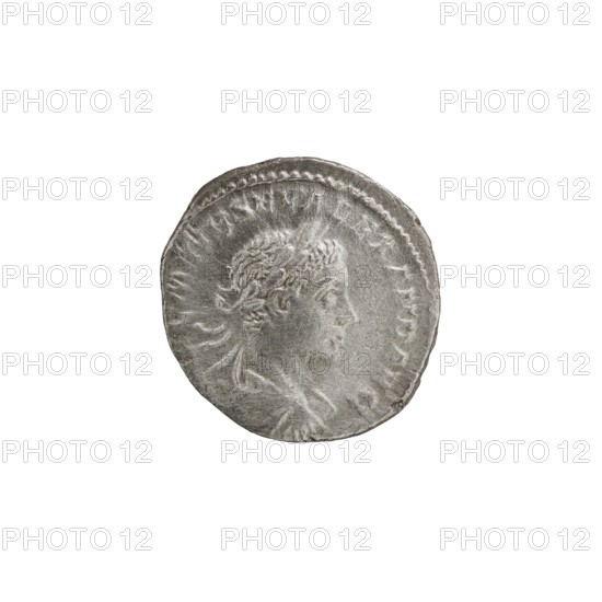 Denarius, Alexander Severus Roman emperor; 222–235 — obverse: bust of Alexander Severus with laurel