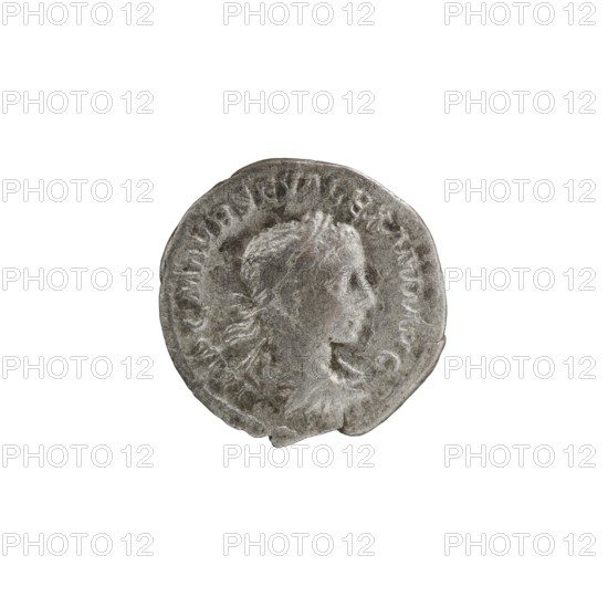 Denarius, Alexander Severus 208–235; Roman emperor 222–235. Obverse: IMPCMAVRSEVALEXANDAVG — Bust