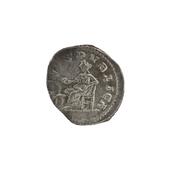Denarius; personifications; Alexander Severus Roman emperor, 222–235 — iconography: Salus. Obverse: