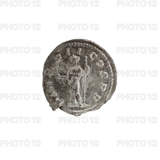 Denarius, Alexander Severus 208–235; Roman emperor 222–235. Obverse: IMPCMAVRSEVALEXANDAVG — Bust