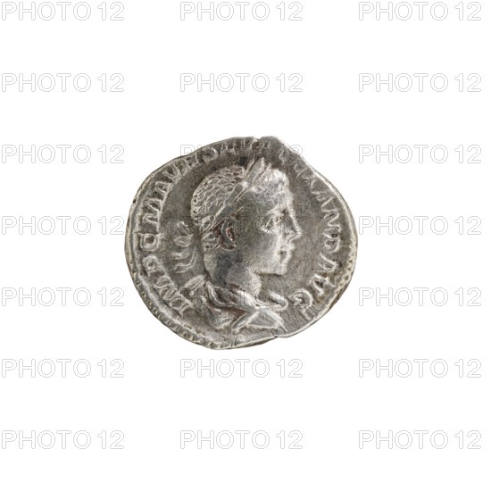 Denarius of Alexander Severus reigned 222–235. Obverse: IMPCMAVRSEVALEXANDAVG — Bust of Alexander