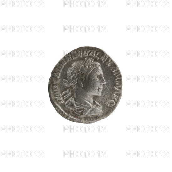 Denarius, personifications, Alexander Severus Roman emperor; 222–235 — iconography: Salus. Obverse: