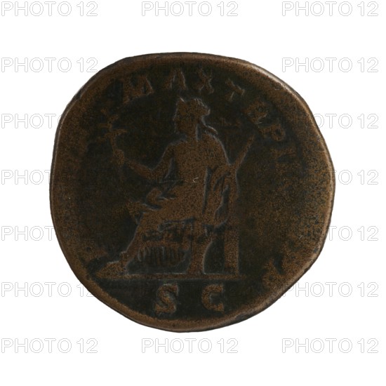 Sestertius, Roman Empire 27 BC–476, 223. Obverse: IMP CAES MAVR SEV ALEXANDER AVG — Bust of