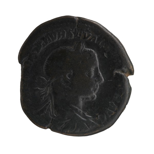 Sestertius, personifications, Alexander Severus Roman Emperor; 222–235 — iconography: Providentia.