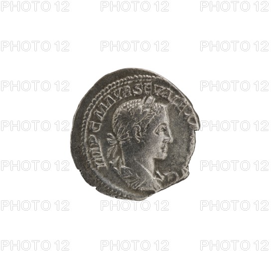 Denarius; personifications; Alexander Severus Roman emperor, 222–235 — iconography: Fides Fidelity,