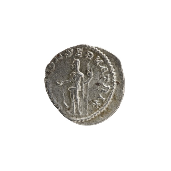 Denarius depicting Julia Mamaea ca. 180–235; Augusta 222–235 and Alexander Severus 208–235; Roman