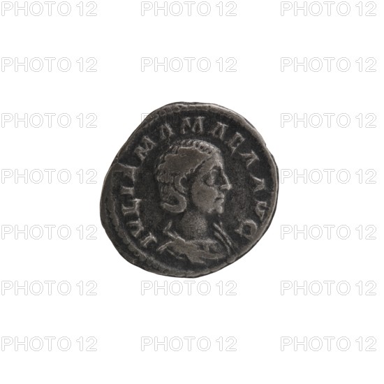 Denarius depicting Julia Mamaea ca. 180–235; Augusta 222–235 and Alexander Severus 208–235; Roman