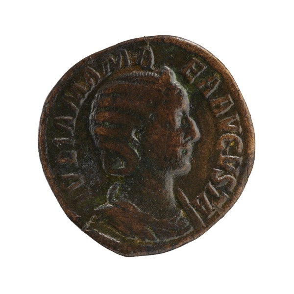 Sestertius of Julia Mamaea ca. 180–235 issued under Alexander Severus 208–235; Roman emperor