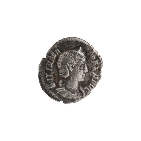 Denarius depicting Julia Mamaea ca. 180–235; Augusta 222–235 and Alexander Severus 208–235; Roman