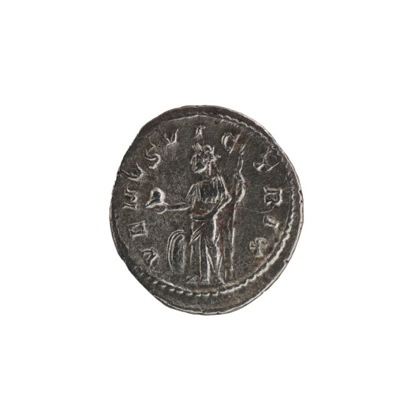 Denarius featuring Julia Mamaea and Alexander Severus; obverse: portrait and inscriptions