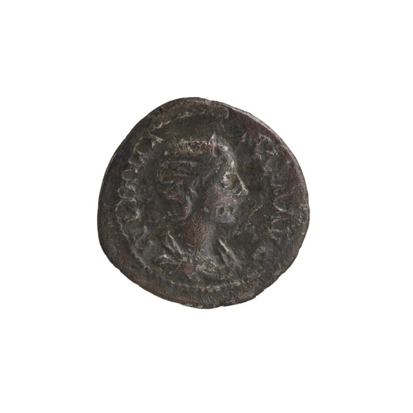 Denarius depicting Julia Mamaea ca. 180–235; Augusta 222–235 and Alexander Severus 208–235; Roman
