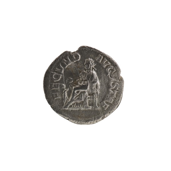 Denarius of Alexander Severus reigned 222–235 CE. Obverse: laureate/diademed bust of Alexander