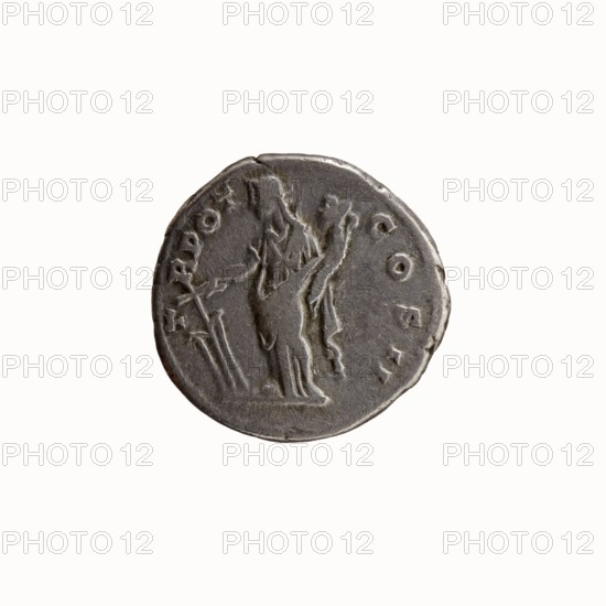 Denarius, Antoninus Pius 86–161; Roman emperor 138–161. Obverse: head of Antoninus Pius uncovered