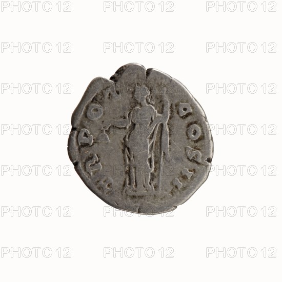 Denarius of Antoninus Pius 86–161; Roman emperor 138–161. Obverse: head of Antoninus Pius bare,