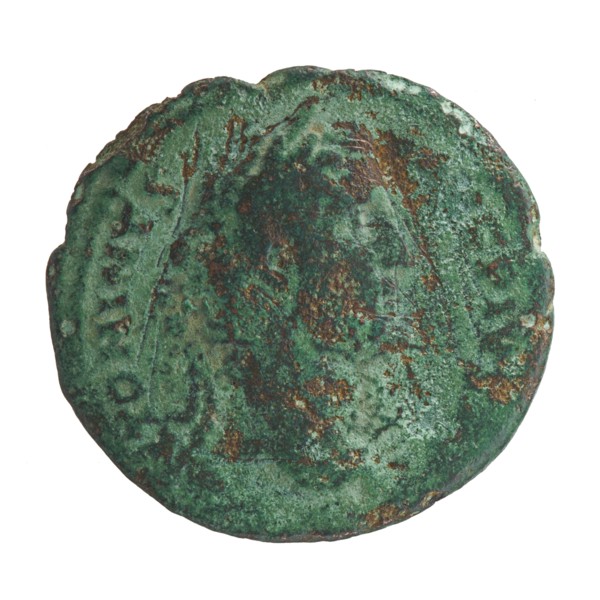 Antoninus Pius 86–161; Roman Emperor 138–161. Obverse: Head of Antoninus Pius in a laurel wreath