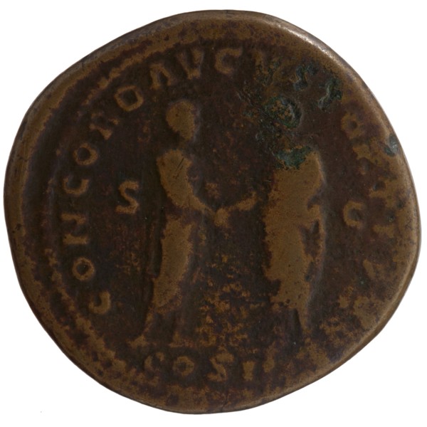 sestertius forgery, Marcus Aurelius 121–180; Roman emperor 161–180 issuer: Marcus Aurelius, Lucius
