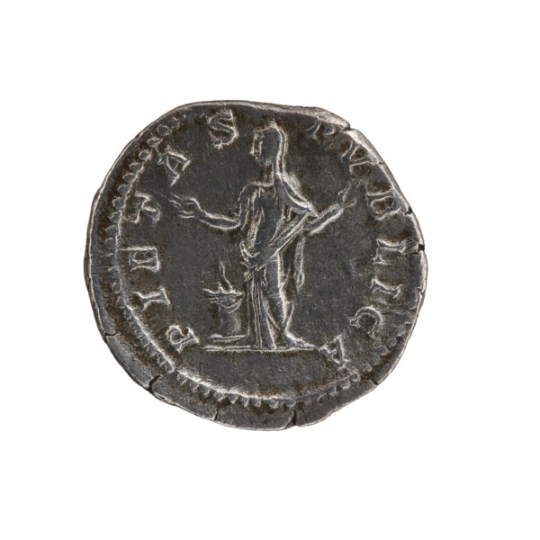 Denarius of Septimius Severus 146–211; Roman emperor 193–211. Issuer: Julia Domna ca. 160–217;