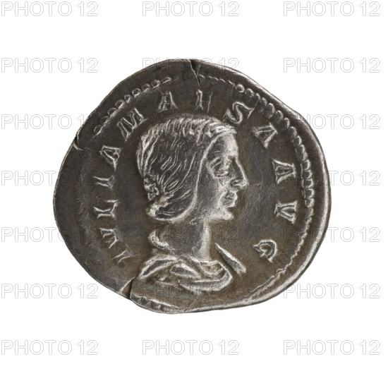 denarius, Julia Maesa ca. 160–224; Augusta 218–224, Juno myth., 218–222, coin; diameter 19.5–21.0