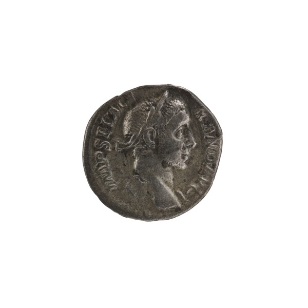 Denarius depicting Roman deities and Sol; obverse with Alexander Severus Roman emperor, 222–235 —