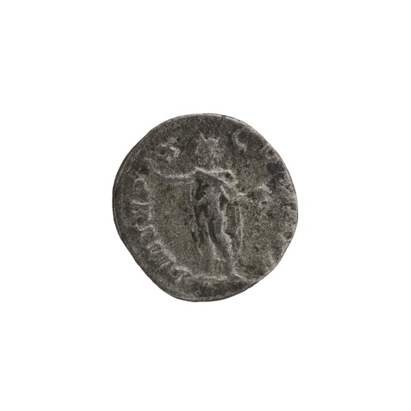 Denarius depicting Roman deities: Sol; obverse associated with Emperor Alexander Severus reign