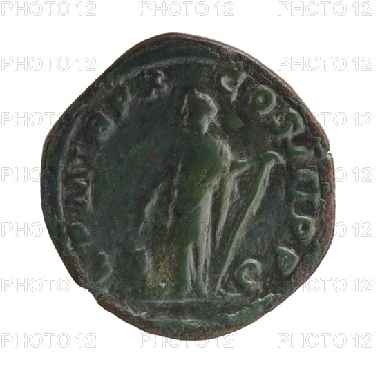 Sestertius; personifications; Alexander Severus Roman emperor, 222–235 – iconography: Annona