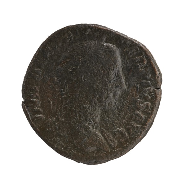 Sestertius; personifications; Alexander Severus Roman emperor, 222–235 — iconography: Annona