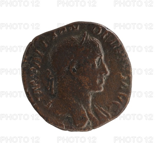 Sestertius of Severus Alexander Roman emperor, ruled 222–235 CE, issued 231–235 CE. Obverse: