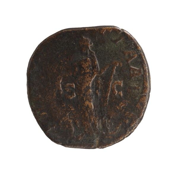 Sestertius of Severus Alexander Roman emperor 222–235, dated 231–235. Obverse: bust/iconography of