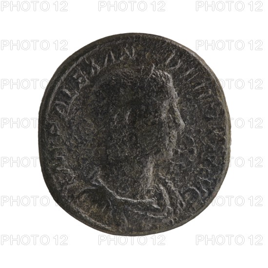 Sestertius; Roman deities; Alexander Severus Roman emperor, 222–235; obverse/reverse iconography: