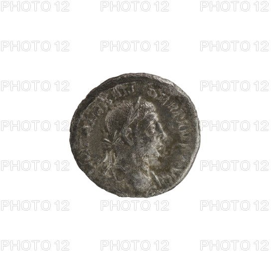 Denarius of Alexander Severus Roman emperor 222–235 CE. Obverse: bust of Alexander Severus;