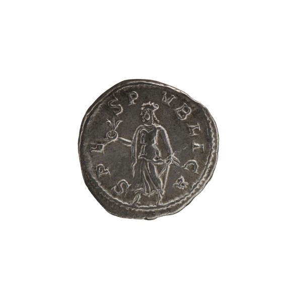 Denarius, Alexander Severus 208–235; Roman emperor 222–235. Obverse: radiate, draped, cuirassed