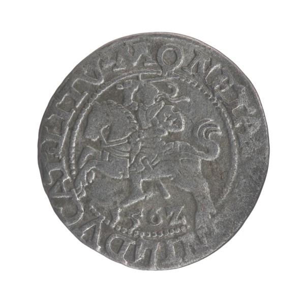 Lithuanian half-grosz, Sigismund II Augustus King of Poland; 1544–1572 author, Tarlo, Gabriel ca.