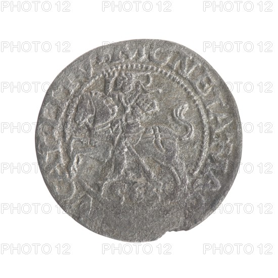 Lithuanian half-grosz, Sigismund II Augustus King of Poland; 1544–1572. Maker: Tarlo, Gabriel ca.