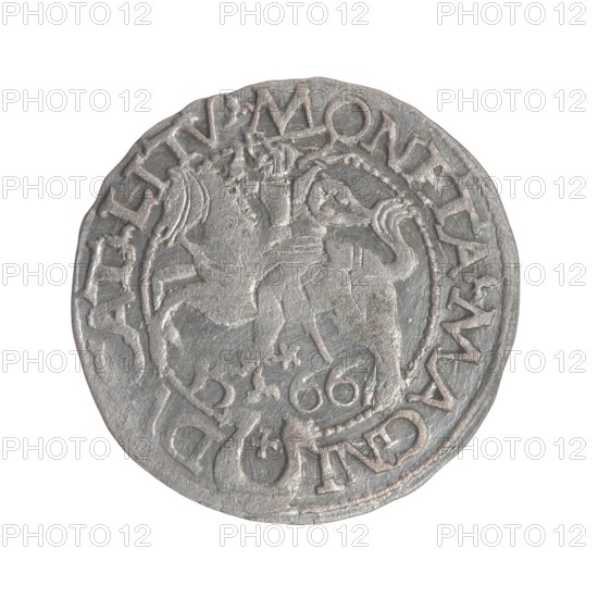 Lithuanian half-grosz, Sigismund II Augustus King of Poland; 1544–1572. Creator: Myszkowski,