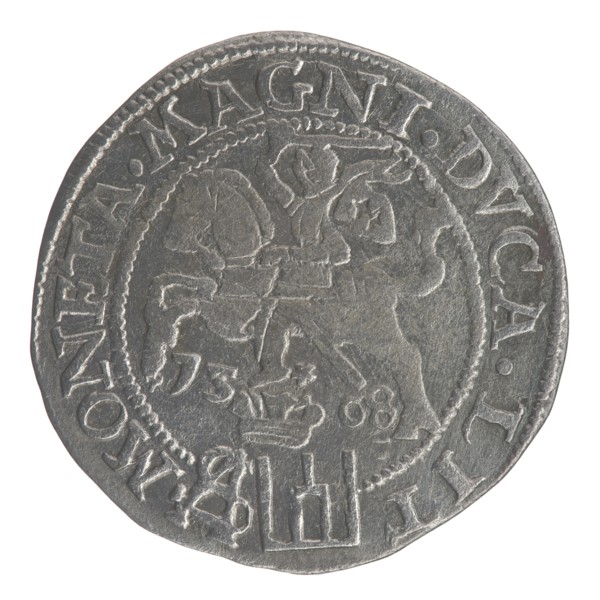 Lithuanian grosz on a Polish foot, Sigismund II Augustus King of Poland; 1544–1572 author; coats of